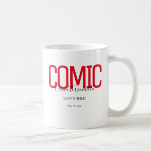 Name Red Black Comic Coffee Mug