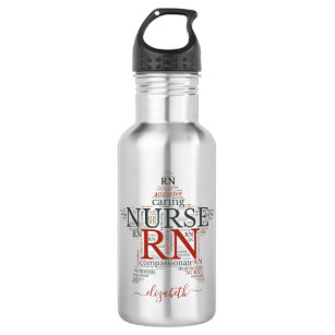 Name Registered Nurse Star Custom  532 Ml Water Bottle