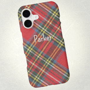 Name, Royal Stewart Tartan Plaid Pattern