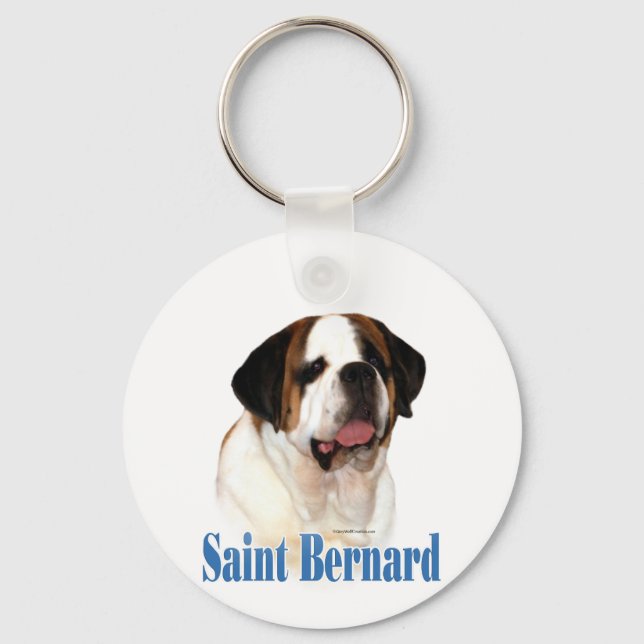 Name Saint Bernard  Key Ring (Front)