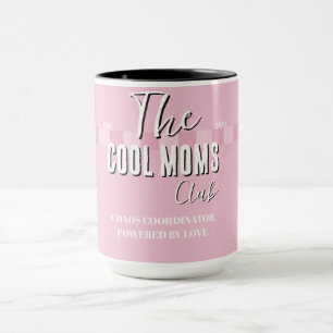Name Script Vintage Pink Stripe Mug