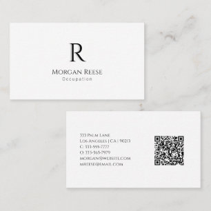 Name, Shadow Monogram, Create Your QR Code, Vs 2 Business Card