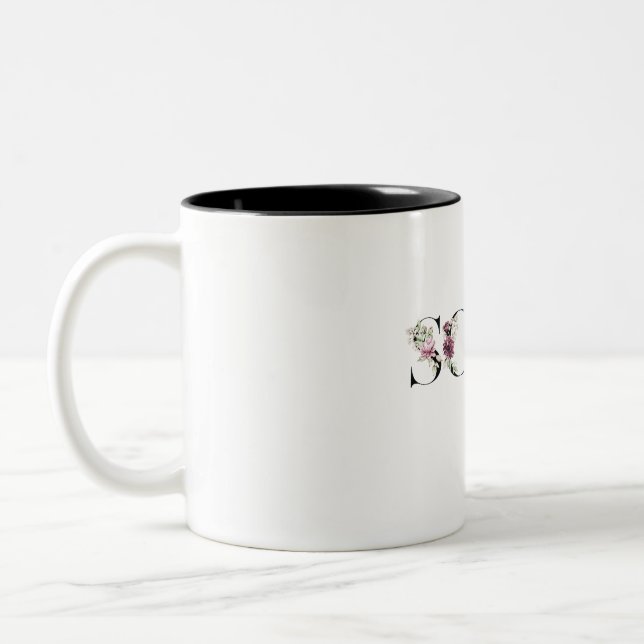 Name Sofia. Two-Tone Coffee Mug (Left)