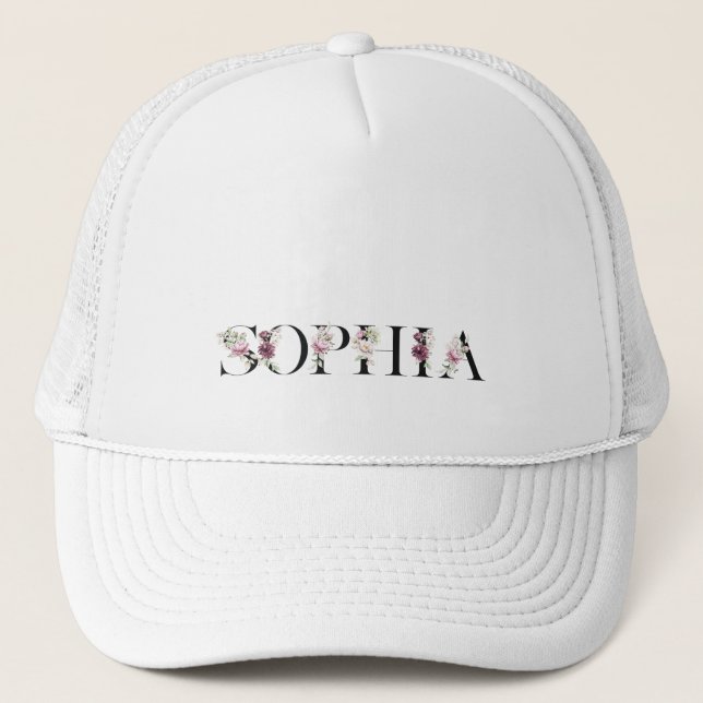 Name Sophia Trucker Hat (Front)