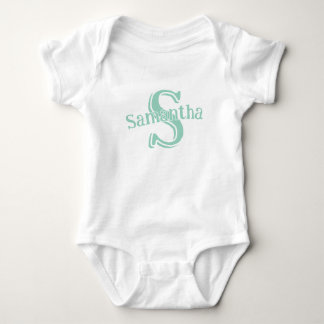 name-specific personalised design baby bodysuit