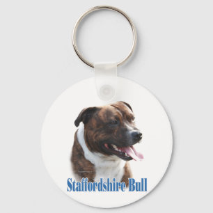 Name Staffordshire Bull Terrier Key Ring