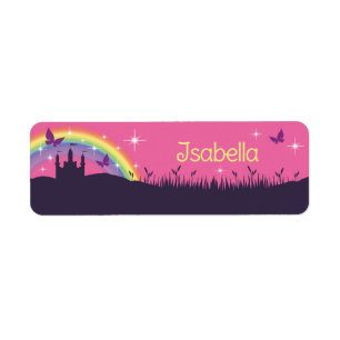 Name sticker - Fairytale Castle
