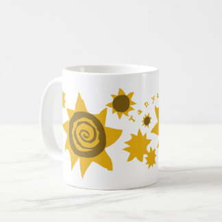 Name Sunflowers Yellow Brown Children of the Sun  Coffee Mug