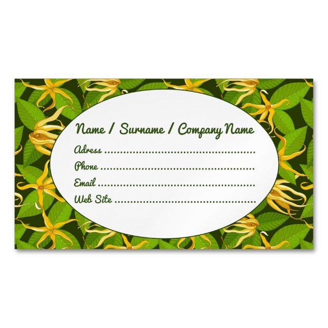 Name / Surname / Company Name Magnetic Business Card (Front)