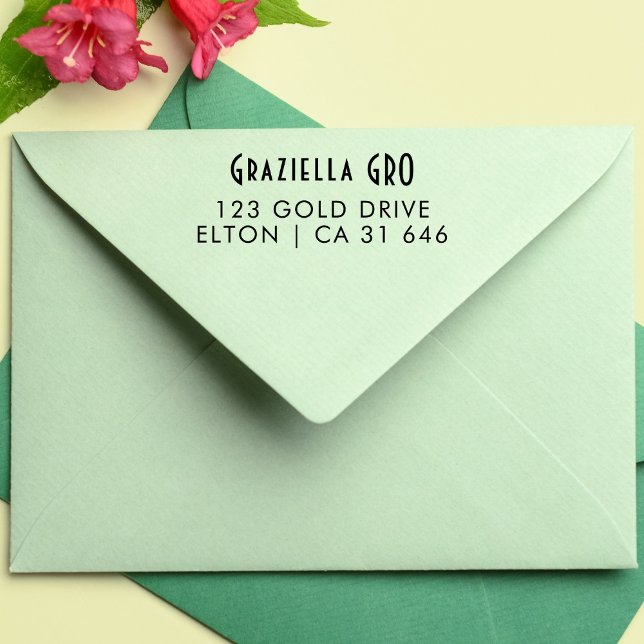  Name & Surname Custom Return Address Rubber Stamp (Creator Uploaded)