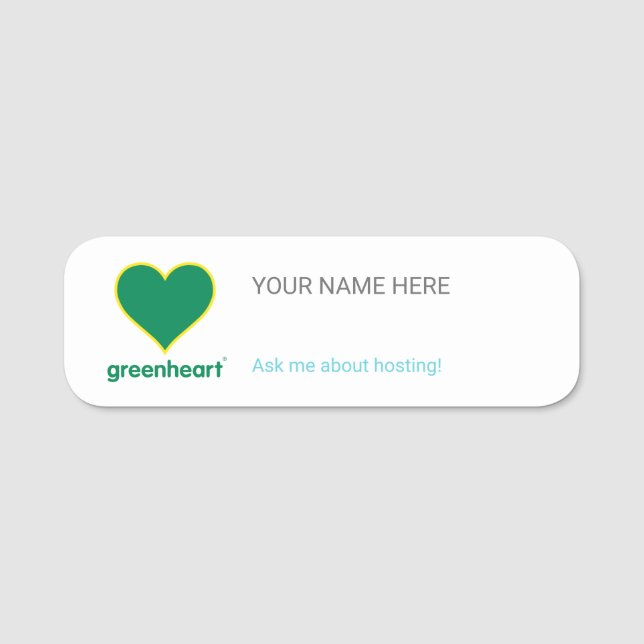 Name tag (Front)