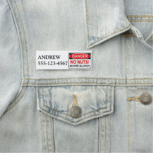 Name Tag Allergy ID Badge