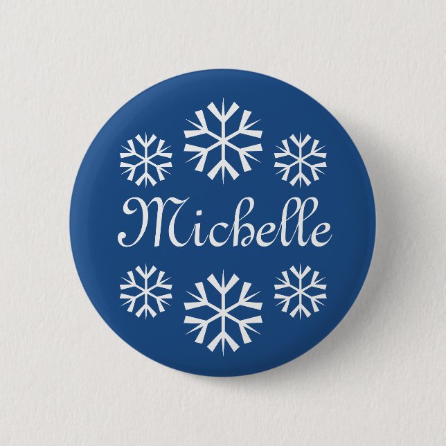 Name tag buttons for company Christmas party (Front)