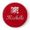 Name tag buttons for corporate Christmas party