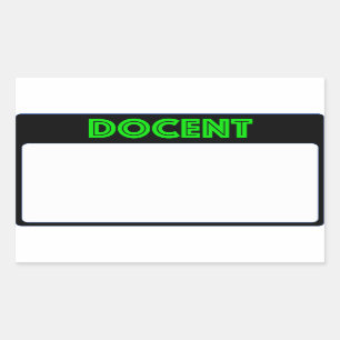 Name Tag Docent