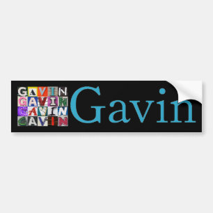Name Tag Gavin sticker