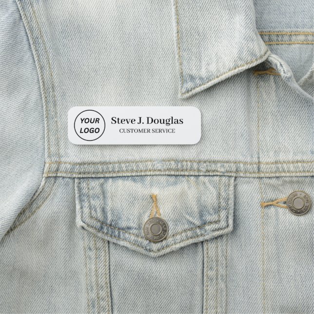 Name Tag | Magnetic Custom Logo Team Staff Badge (In Situ)