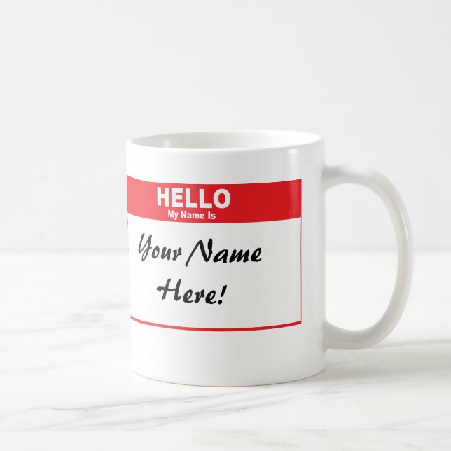 Name Tag Mug (Right)