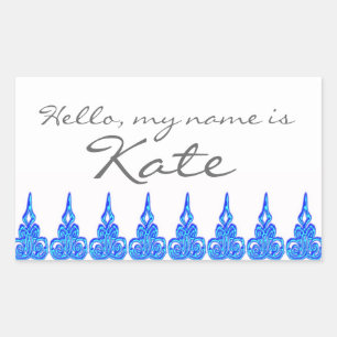 Name tag sticker Hello my name is - Customized