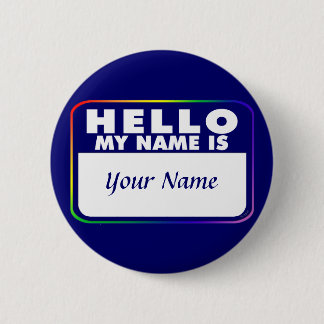 Name Tag Template 6 Cm Round Badge