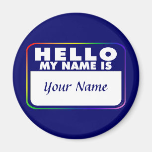 Name Tag Template Magnet