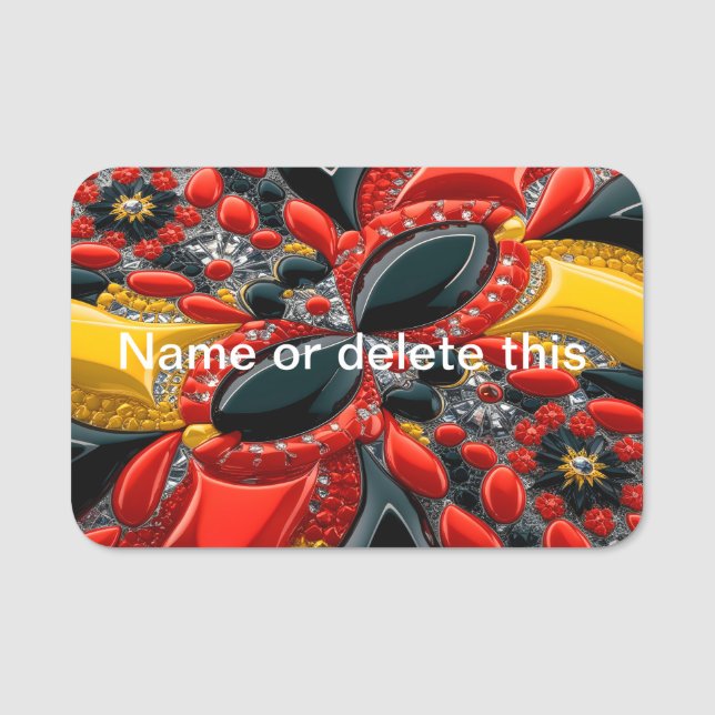 Name tag with Germany Colours (Front)