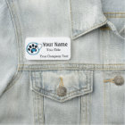 Name Tag with Veterinarian Logo Custom Text Badge
