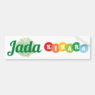 Name Tags Jada and Kihara sign/sticker/magnet Bumper Sticker