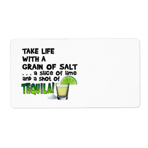 NAME TAGS, LABELS - LIFE, LIME, SALT, TEQUILA!
