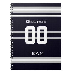 name,#, team, sports fan Team notebook