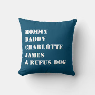 Name Template Personalised Family Photo Cushion