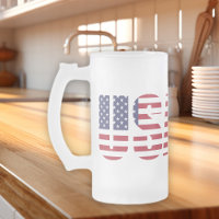 Name & Text on Patriotic USA 16oz