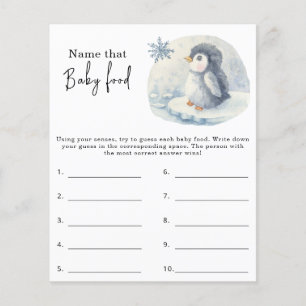 Name that baby food - baby shower game