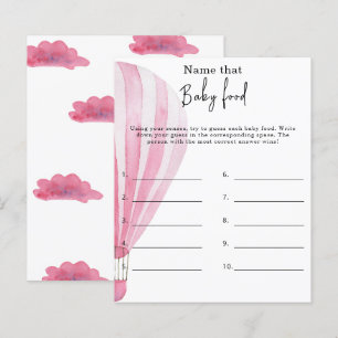 Name that baby food - baby shower game