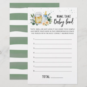 Name That Baby Food Game Greenery Baby Is Brewing