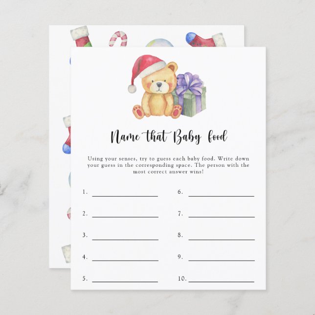 Name that baby food shower game (Front/Back)