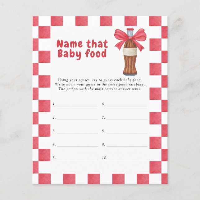 Name that baby food Soda Bottle (Front)