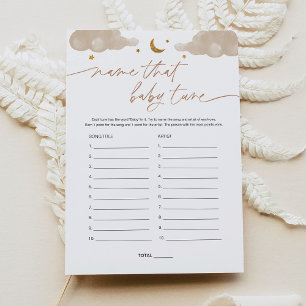 Name That Baby Tune Twinkle Star Baby Shower Game  Invitation