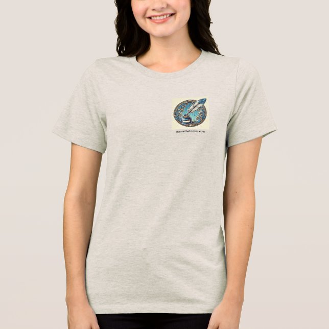 Name That Novel Quill Tri-Blend Shirt (Front)