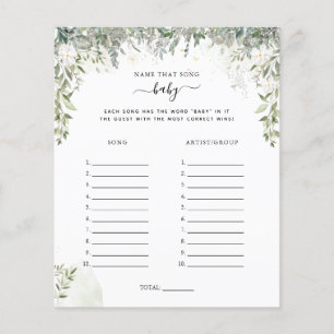 Name That Song   Baby Shower Game