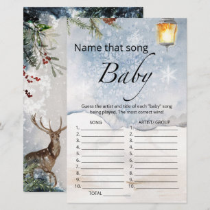 Name that song baby shower game