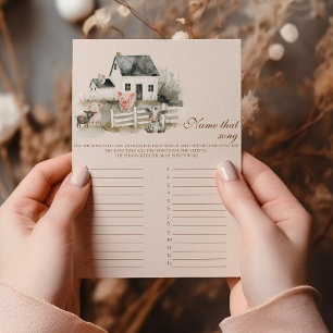 Name that  song Baby Shower Game