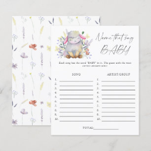 Name that song baby shower game - lamb