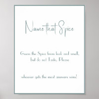 Name that Spice - Shower Game Poster