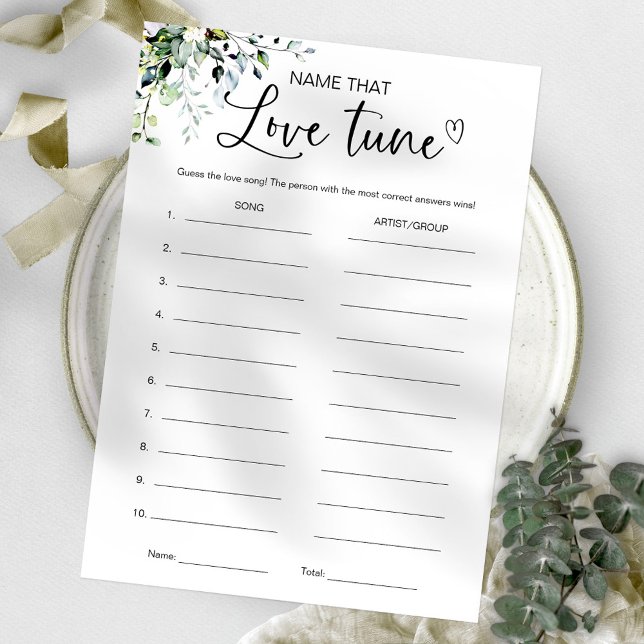 Name That Tune Bridal Shower Game Invitation (Creator Uploaded)