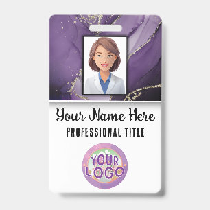 Name Title Logo Nurse Doctor Medical Staff ID Badge