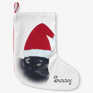 Name Tortoiseshell Cat Santa Christmas Stocking