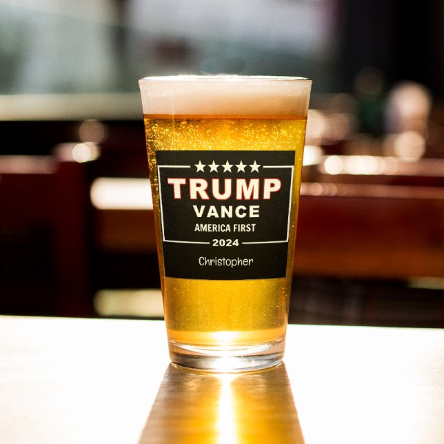 Name, Trump-Vance 2024 Election Keepsake Pint Glass (Creator Uploaded)