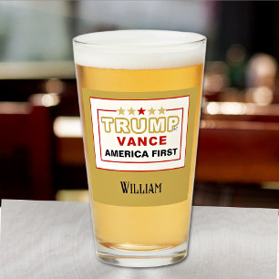 Name, Trump-Vance America First 2025 Pint Glass