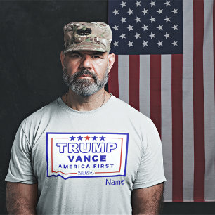 Name, Trump-Vance Keepsake S - 6XL, White Unisex T-Shirt